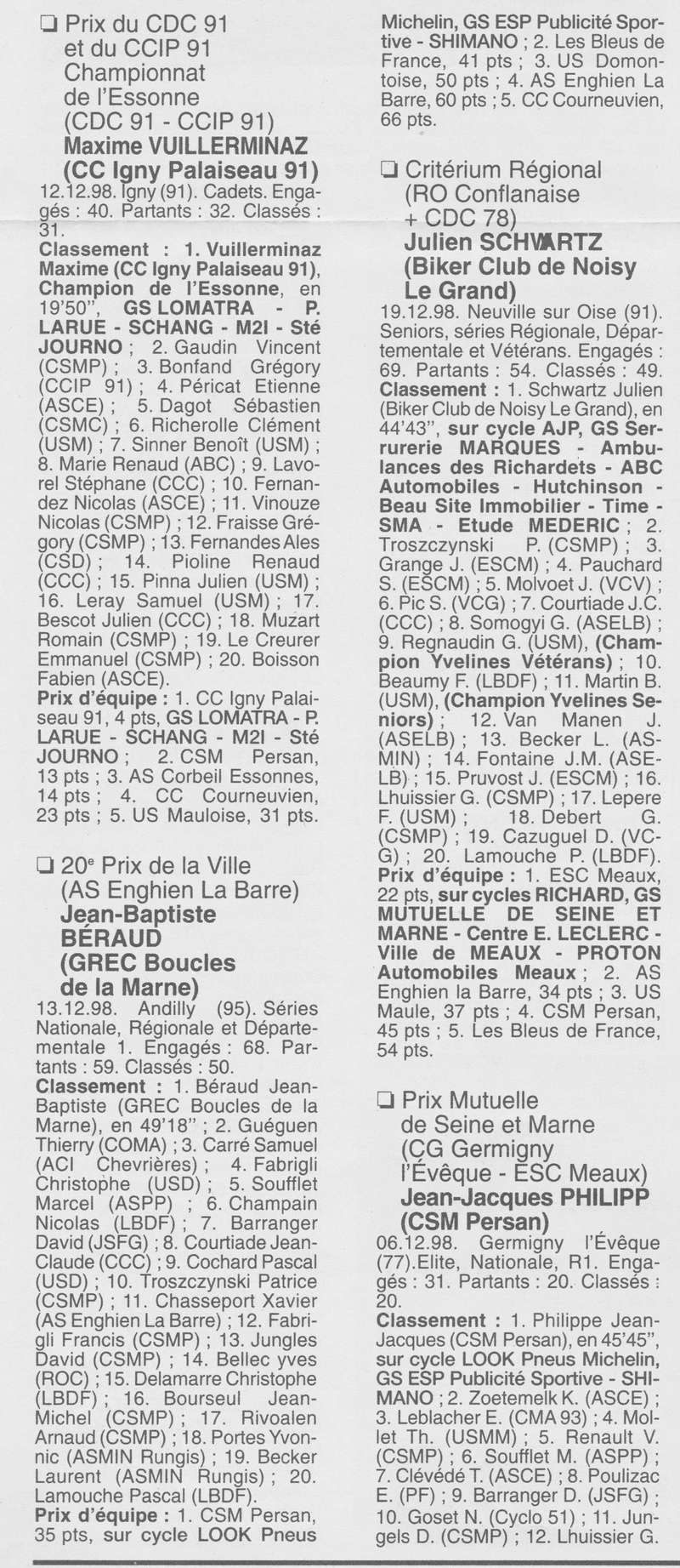  Coureurs et Clubs de Octobre 1996 à décembre 1999 - Page 27 00215