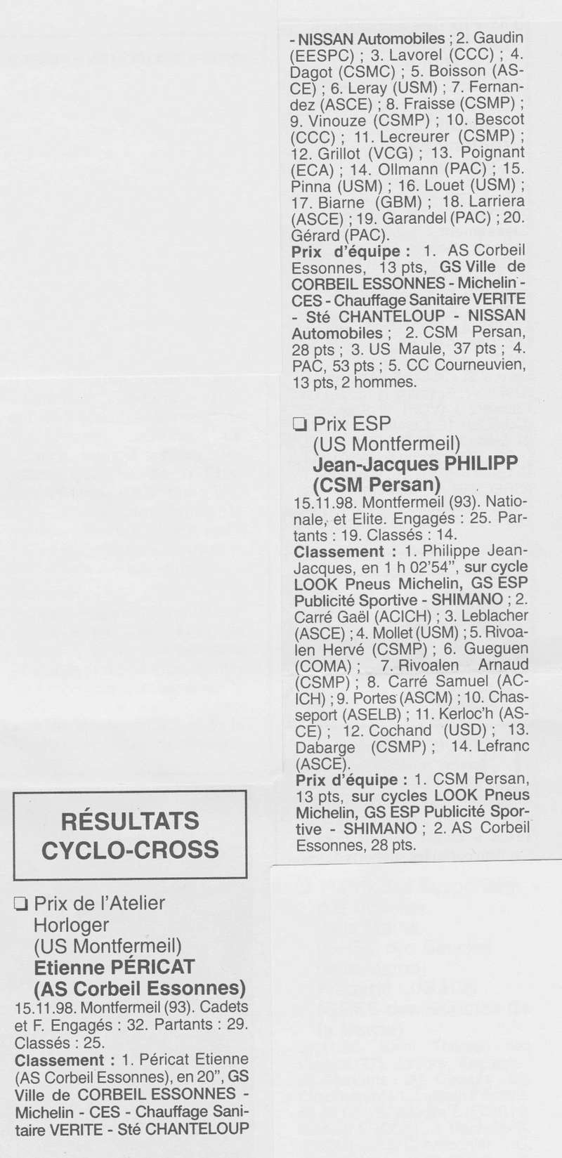  Coureurs et Clubs de Octobre 1996 à décembre 1999 - Page 26 00613