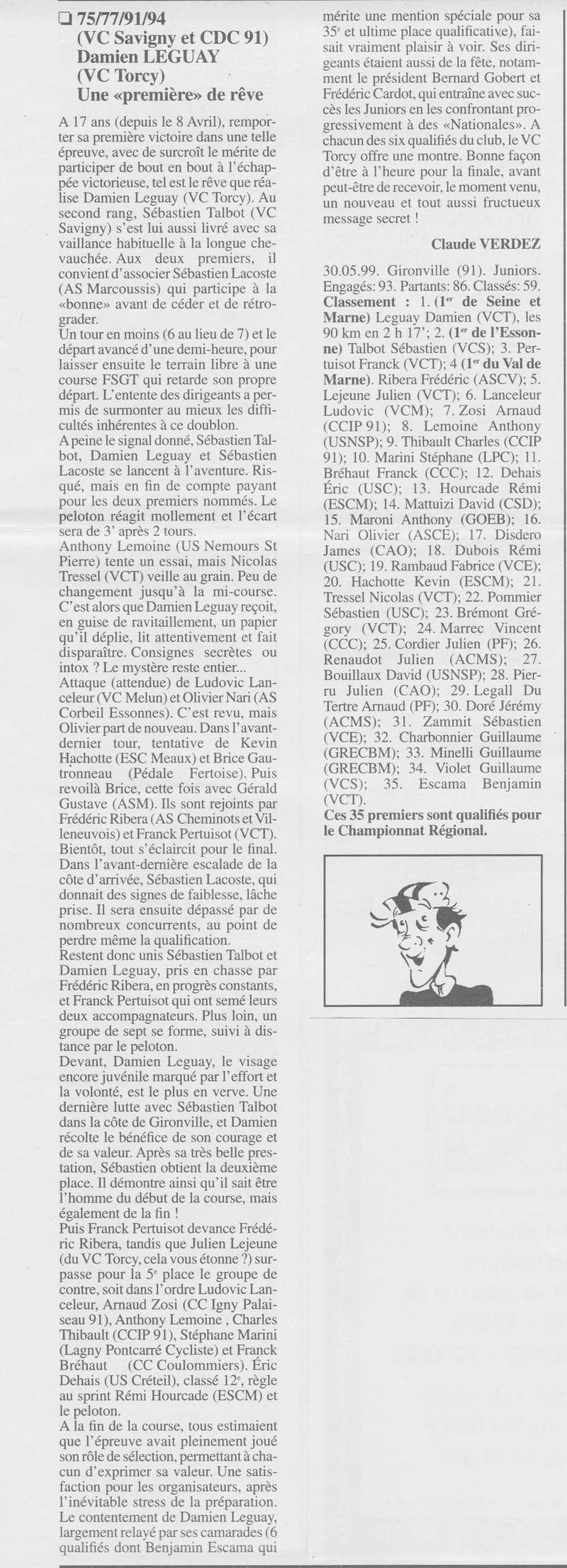  Coureurs et Clubs de Octobre 1996 à décembre 1999 - Page 31 00922