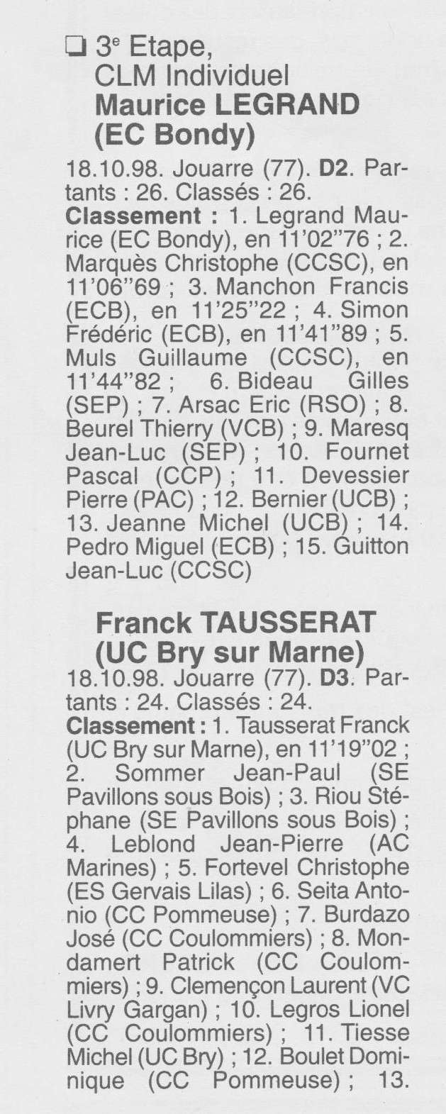  Coureurs et Clubs de Octobre 1996 à décembre 1999 - Page 26 01712