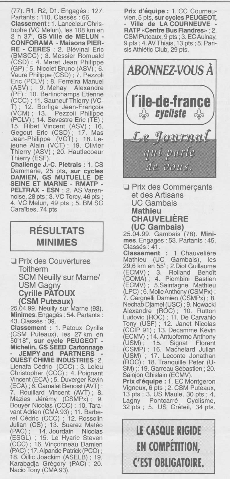  Coureurs et Clubs de Octobre 1996 à décembre 1999 - Page 30 02118