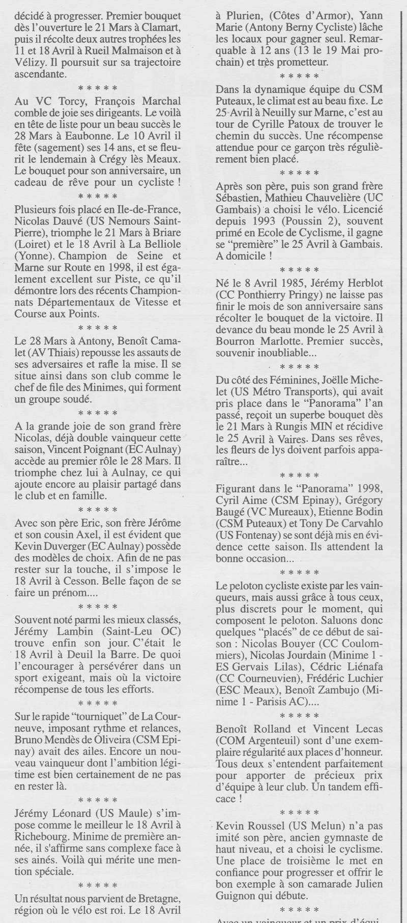  Coureurs et Clubs de Octobre 1996 à décembre 1999 - Page 30 1_00410