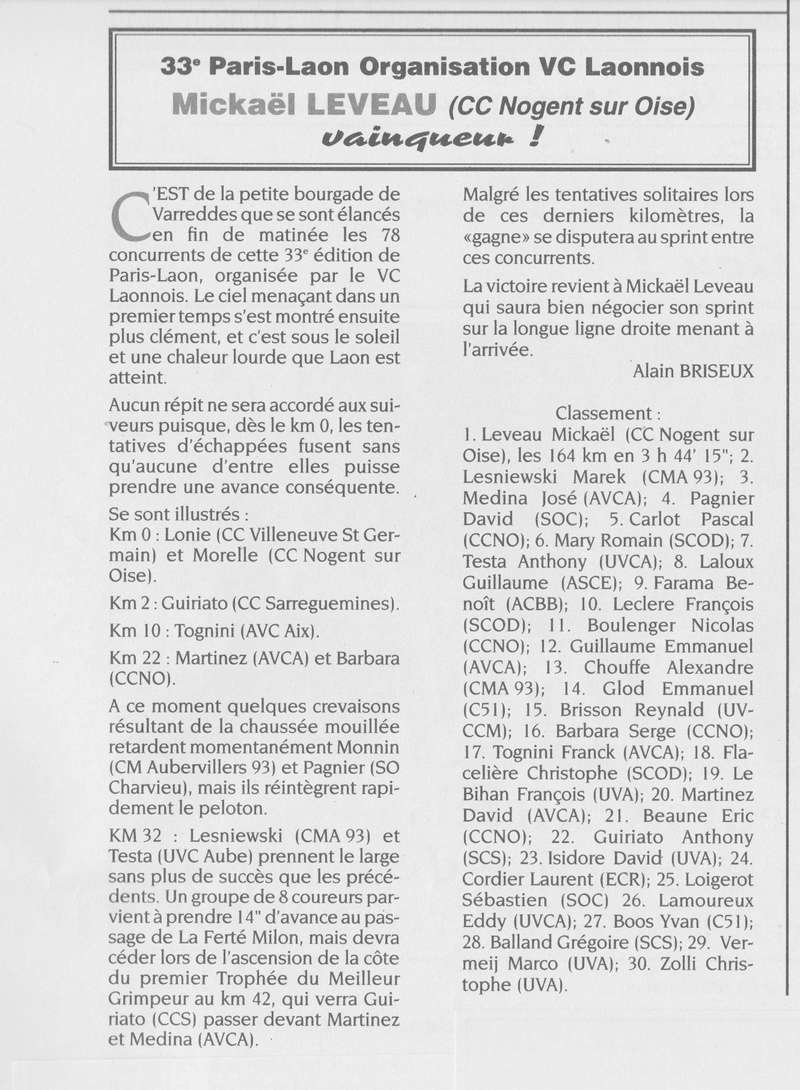  Coureurs et Clubs de Octobre 1996 à décembre 1999 - Page 35 1_00411