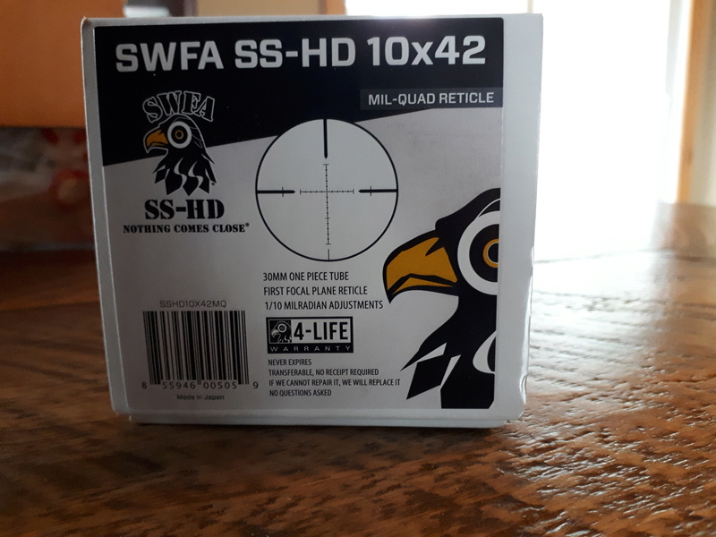 Swfa exporte à nouveau leur scope. 20170727