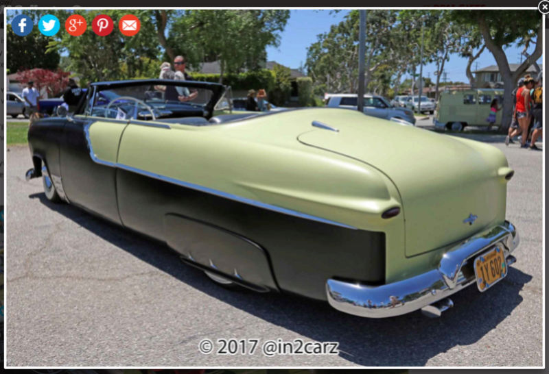 1950 Ford convertible with carson top - Merc John' Van Jeer of Riverside California - Hollywood Dreaming 2810