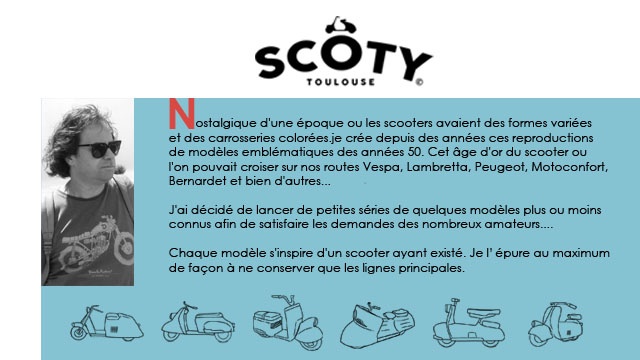 Scooters SCOTY - Miniatures en résine et métal 6ceb8210