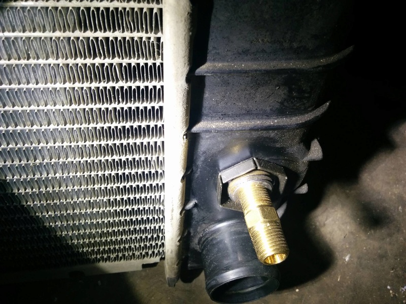 Dropping the transmission to change oil cooler line? 19749610