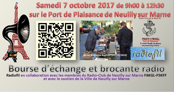 Neuilly-sur-Marne - Bourse radio TSF. Neuilly-sur-Marne (77) ((7 octobre 2017) Brocan10