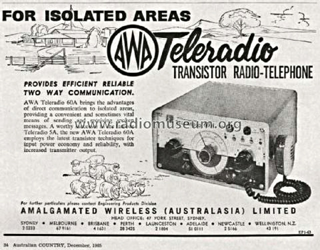 Transistor Teleradio 60A Telera11