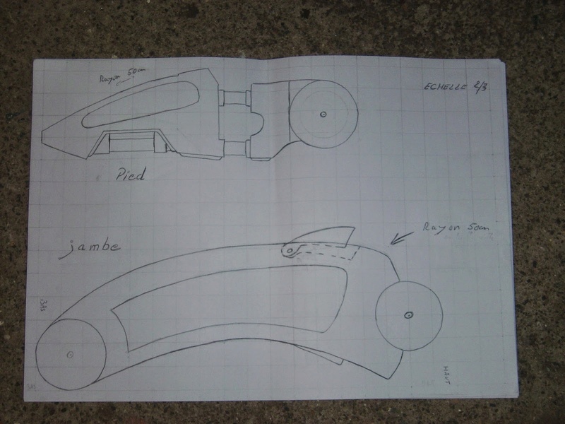 fabrication etape par étape de mon droideka Droide12