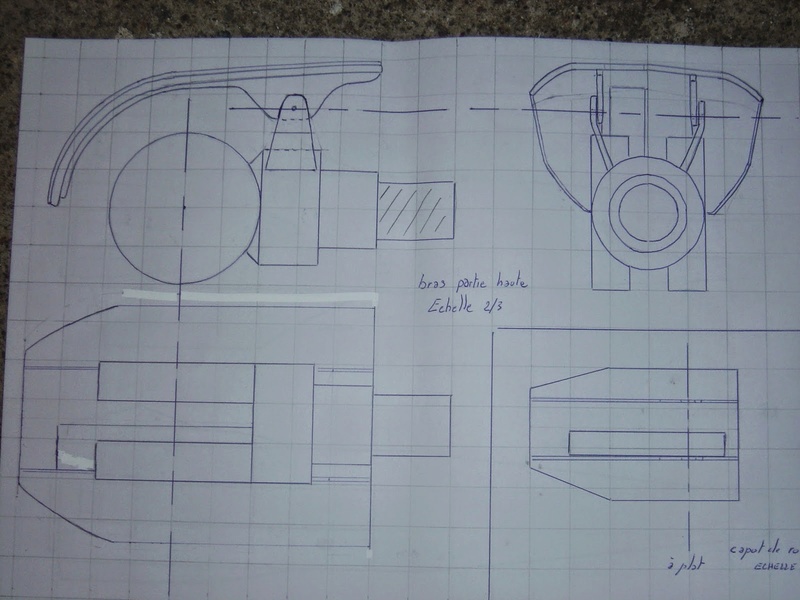 fabrication etape par étape de mon droideka Droide70
