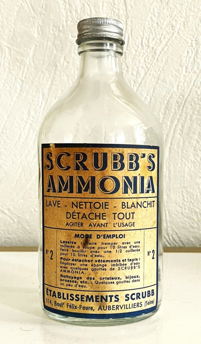 Bouteille "Scrubb's Ammonia" pour datation 00211