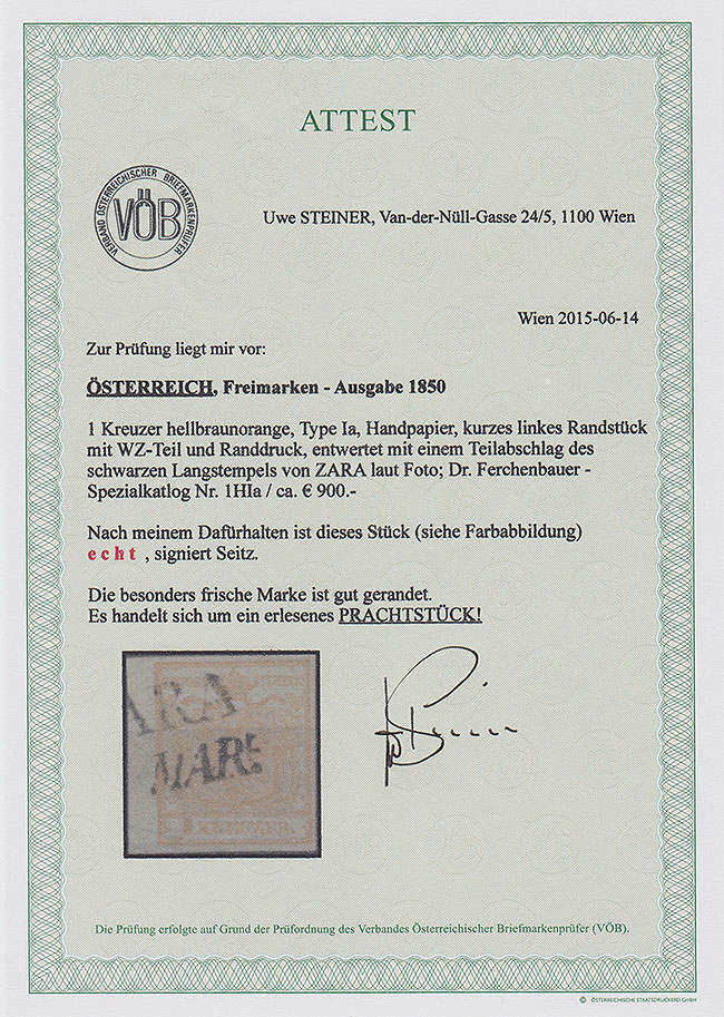 stempel - Die erste Österreichische Ausgabe 1850 - Seite 15 1_kr_111