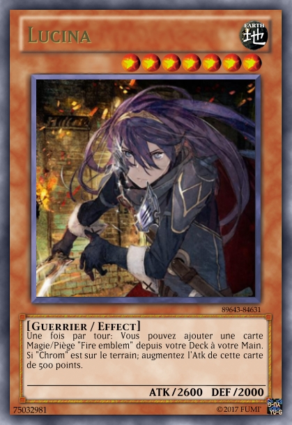 Crossover Yu-Gi-Oh/Fire Emblem Lucina10