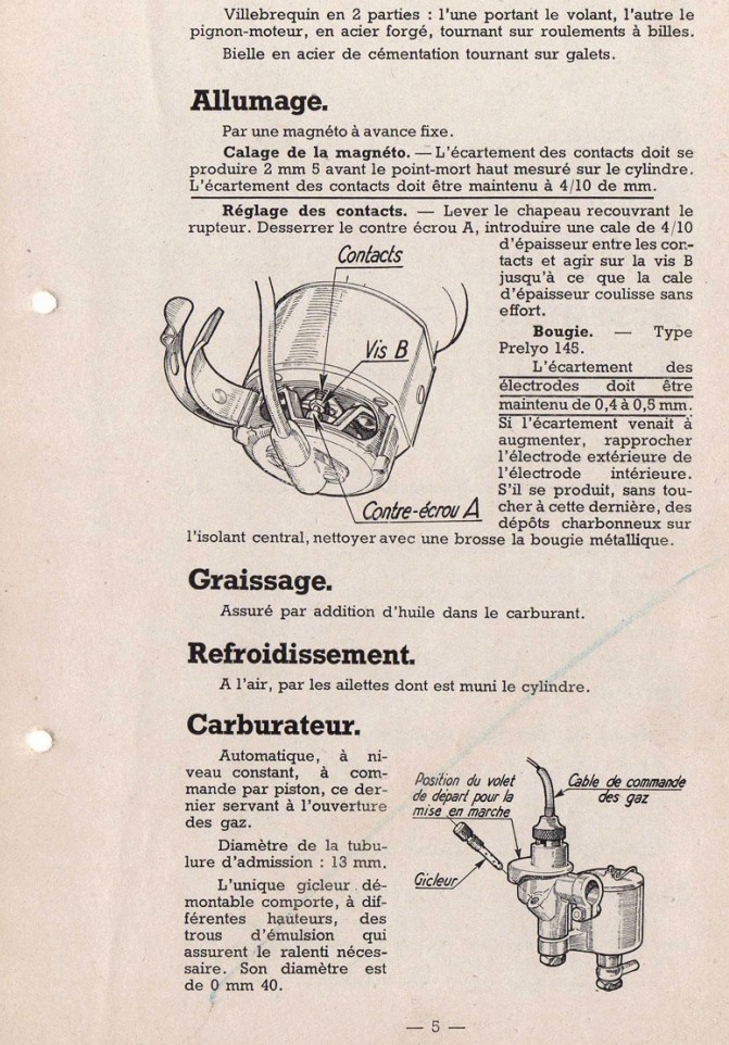 Cyclomoteur Talbot Moteu153