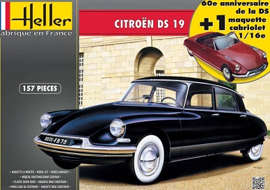 HELLER 1/16éme - Coffret CITROËN DS 19  BERLINE ET CABRIOLET : montage de la berline 1955 Coffre10