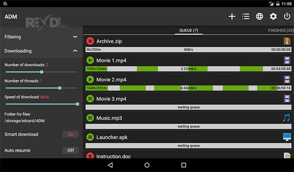 برنامج Advanced Download Manager للتحكم في التحميل للاندرويد النسخة المدفوعة بأحدث اصدار 2017 Advanc11