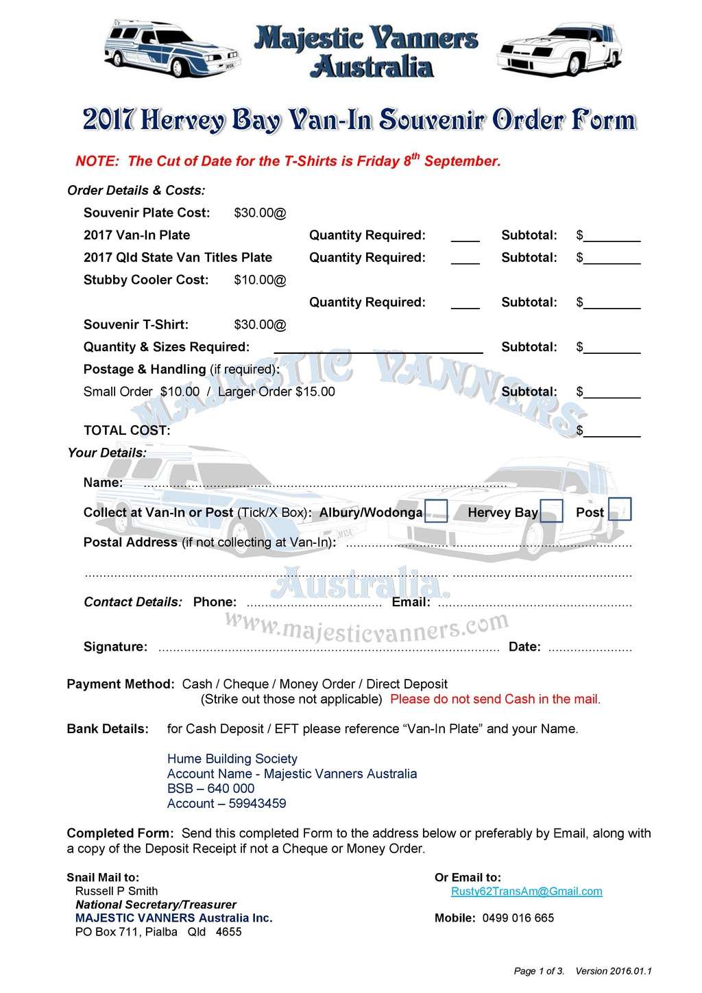 Souvenir Order Form - Hervey Bay Van-In #02 & Qld State Van Titles 2017_v12