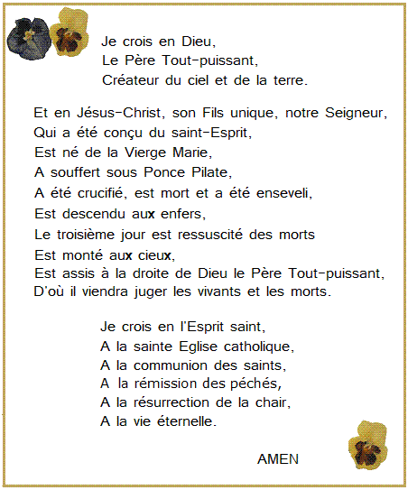 Je crois en Dieu. Credo410