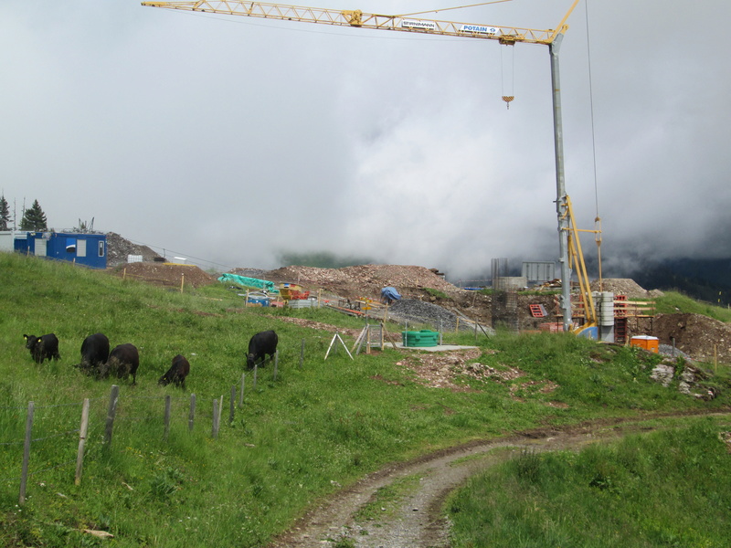 Construction du télésiège débrayable 4 places Le Fer-Brion-Tête d'Ai à Leysin VD Suisse (TSD4) Img_2016