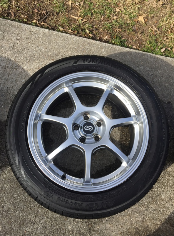 Enkei 17x7 w/ new Yokohama 215/55/17 tires Img_3627