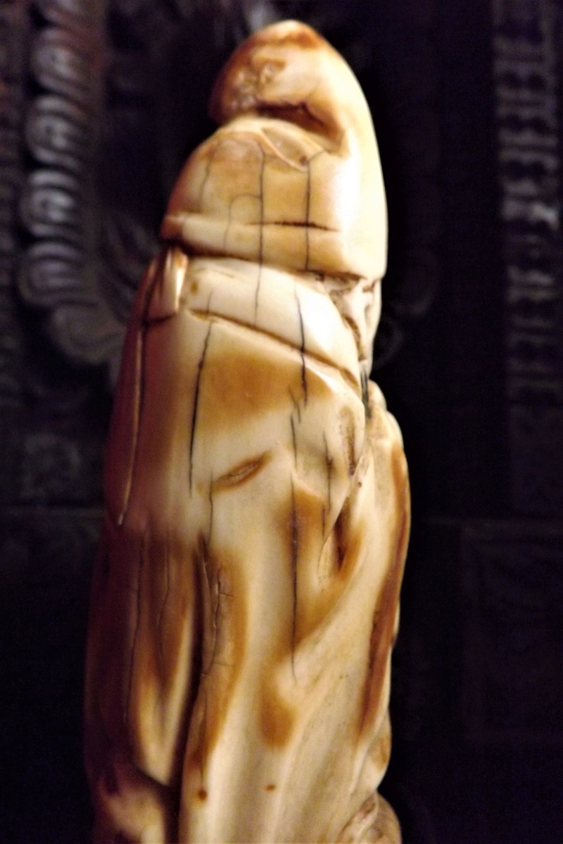 Statuette "okimono"  Ivoire mammouth Chine Dscf8023