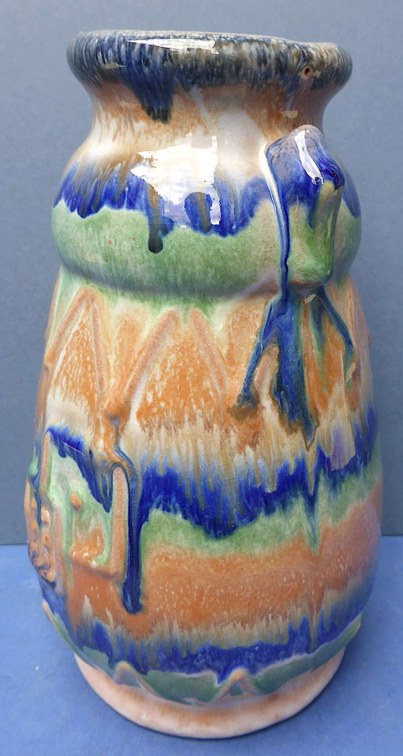 Help to ID Pair of 1930s Drip Glaze Vases P1360516