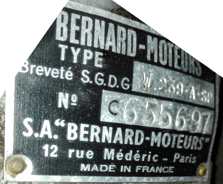 08 - Réflexions sur la numérotation des BERNARD-MOTEURS Plaque10