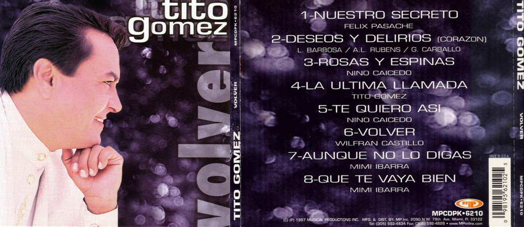 Tito Gomez - Volver (1997) MEGA Caratu65