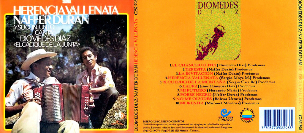 Diomedes Diaz & Naffer Duran - Herencia Vallenata (1976) MEGA Diomed10