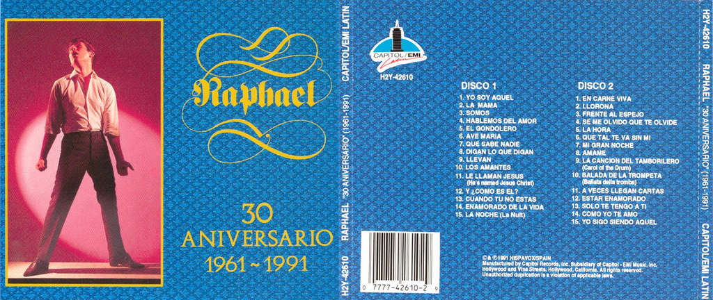 Raphael - 30 Aniversario (1961 - 1991)(2CDS) MEGA Rapahe10