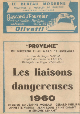 LE PROVENCE DE VALENCE  compléments de programmes années 50 1959_110
