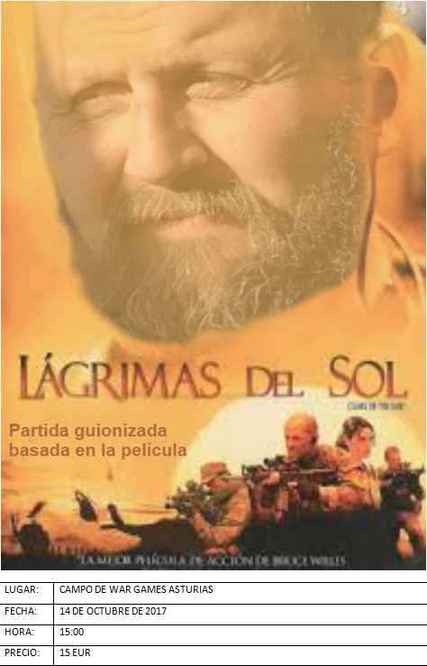 Lágrimas al Sol . 14 de Octubre de 2017 Cartel11