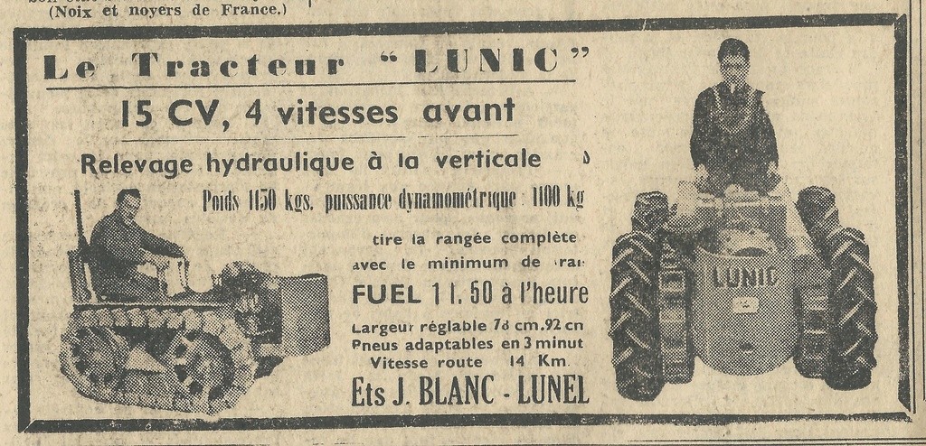 LUNIC - LUNIC petit tracteur à chenilles du 34  Bauche10