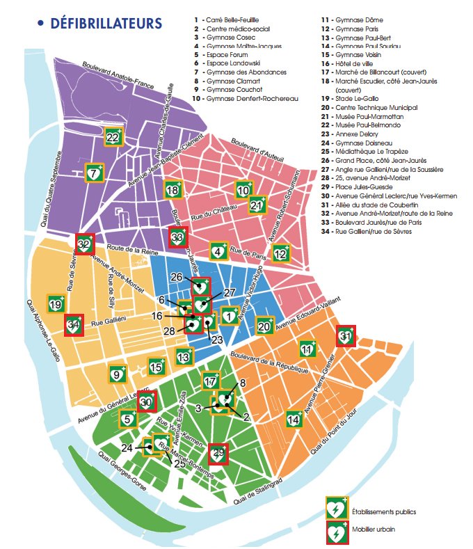 Installation de défibrillateurs dans les lieux publics et les entreprises Dhfwg510