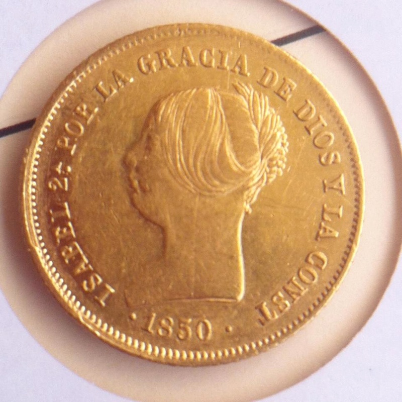 Doblón Isabel II de 100 reales 1850. Madrid 20953210