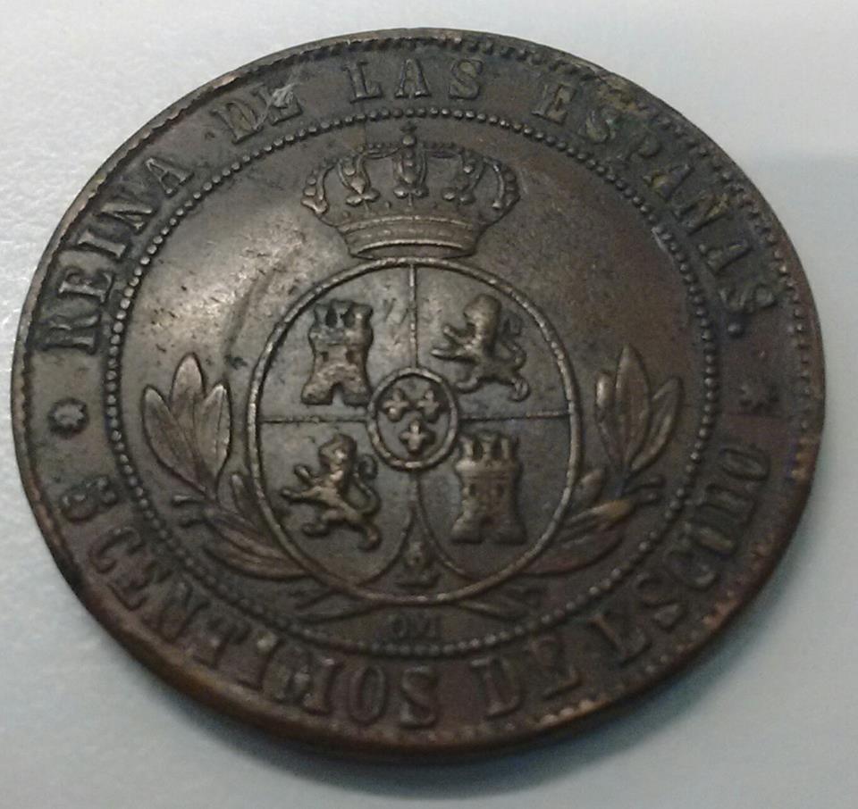 5 Céntimos de Isabel II y Alfonso XII 212