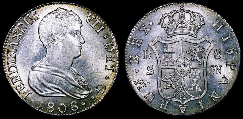8 reales Fernando VII 1808. Sevilla 21430310