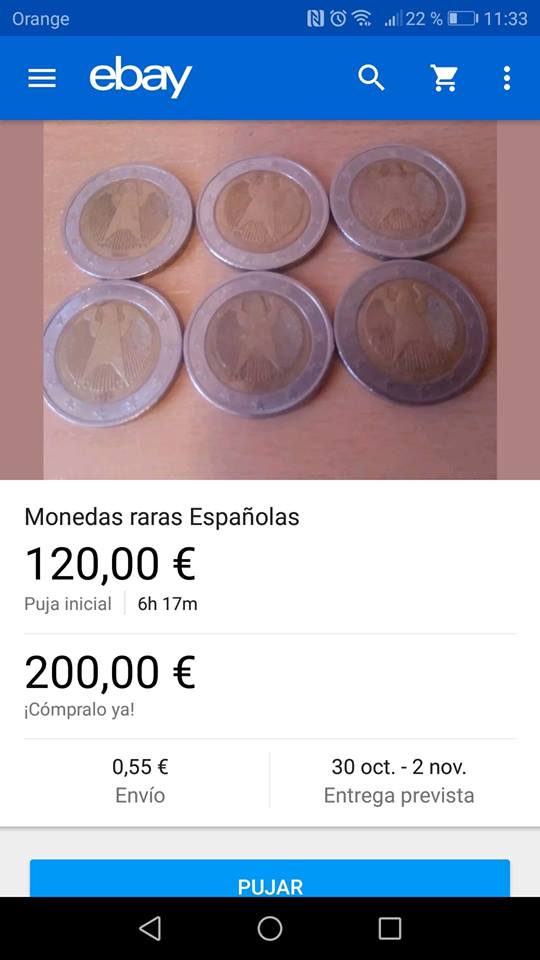 Anuncios de venta de monedas antiguas y raras 44772610