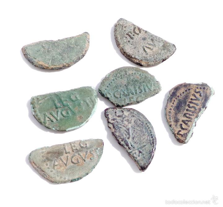 Bronces hispano-romanos fraccionados para circular como mitades 55108710