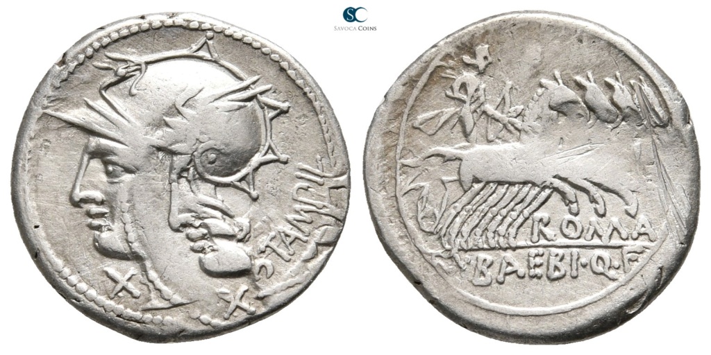 Doble acuñación en denario gens Baebia 88248810