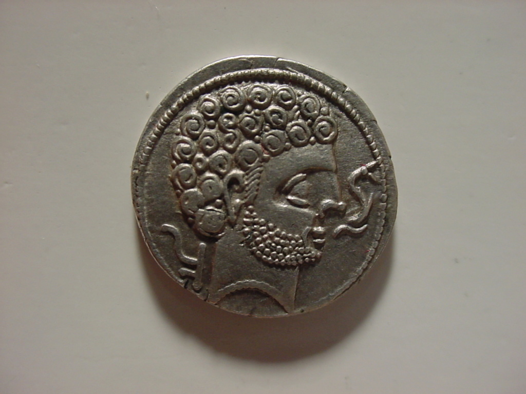 Variantes denarios de Arsaos multirizos con busto realista. A75