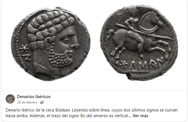 Denario de Bolskan con leyenda semicurva Bol24