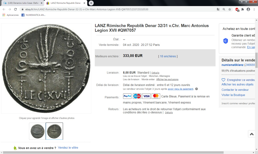Numismatik Lanz y sus denario de Osca, Augusto, Marco Antonio... Lanz210