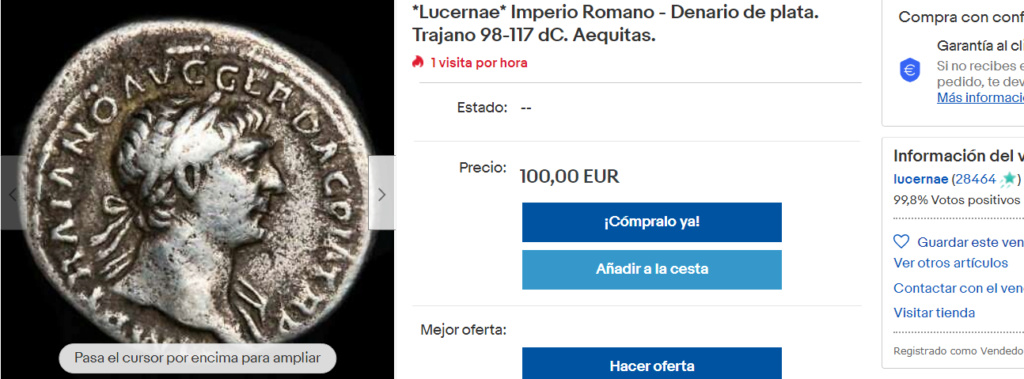 lucernae y su denario de Trajano Luci10