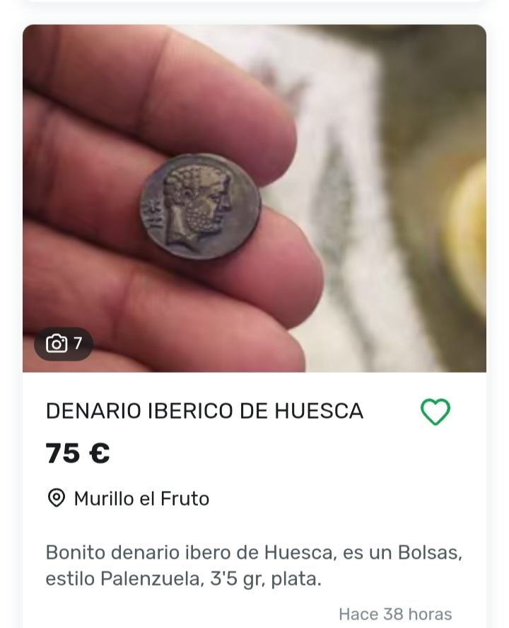 Jose Manuel y sus denarios ibéricos en milanuncios Scree707