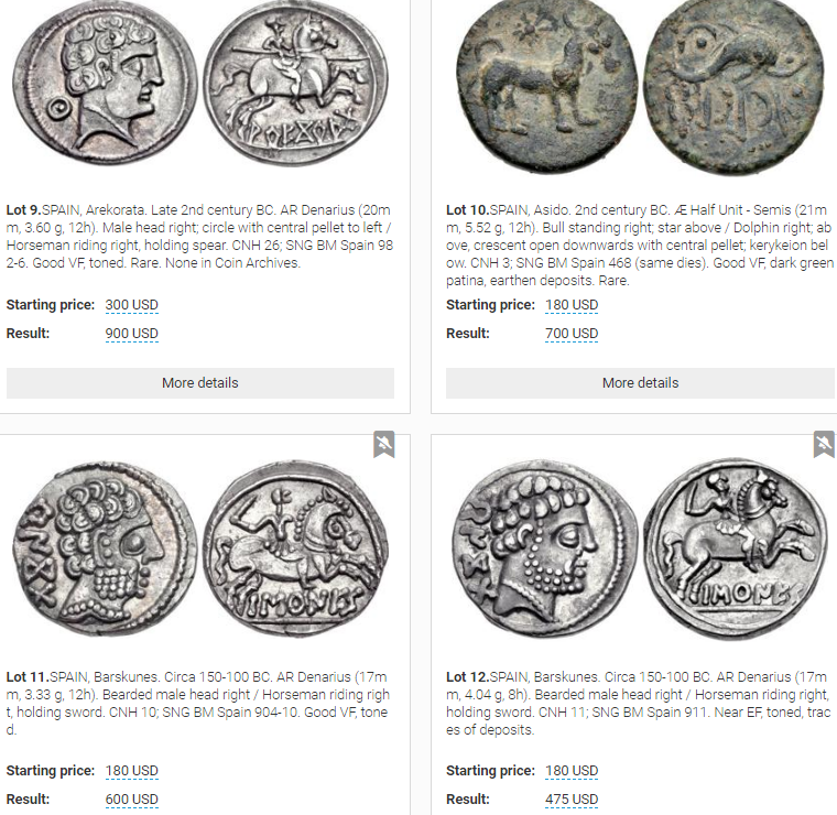 Subastaclassical-numismatic-group 18/5/2011 y su European Collection of Spanish Coinage Sub310