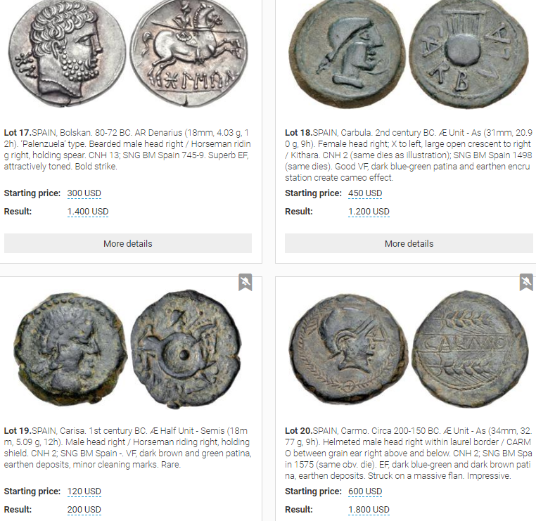Subastaclassical-numismatic-group 18/5/2011 y su European Collection of Spanish Coinage Sub510