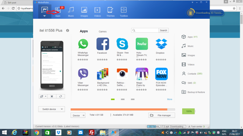 How To Transfer Android Apps from Pc To phone with Moborobo 9jatec11