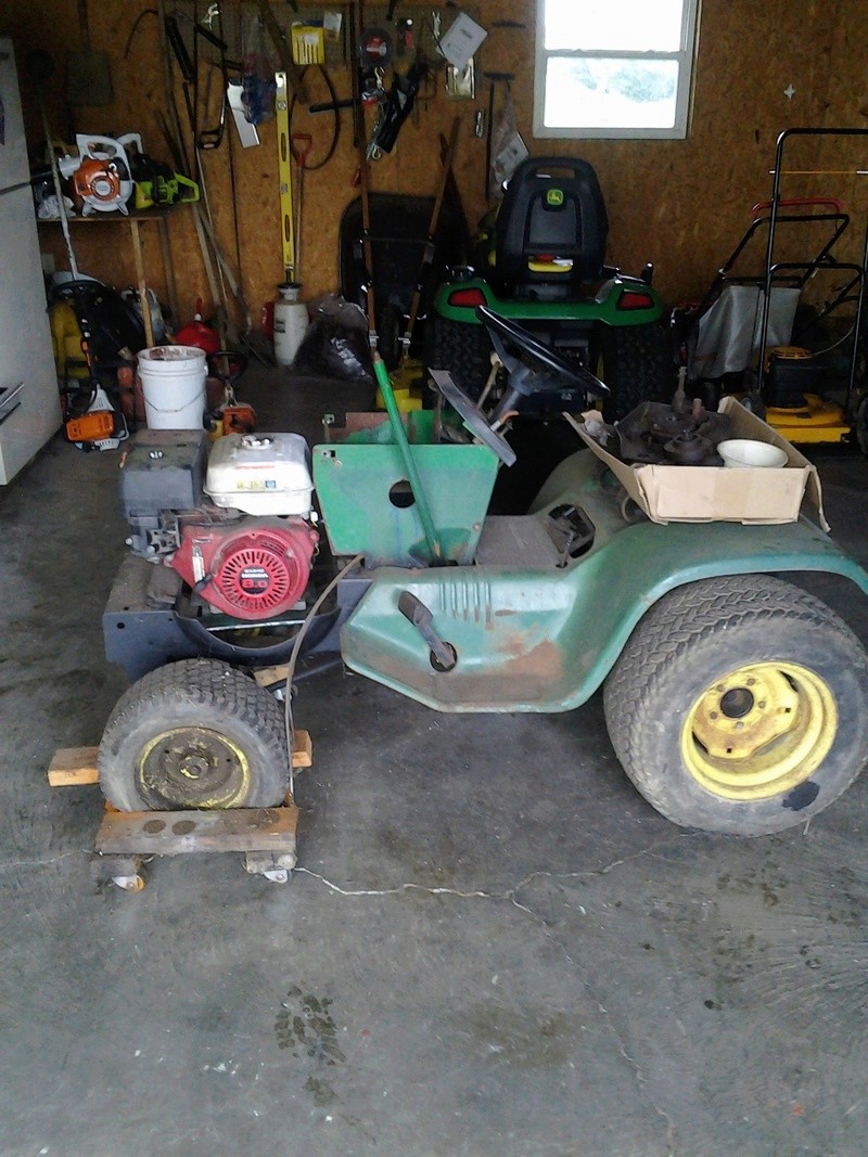 swap - John Deere 214 utility / engine swap how to 08141710